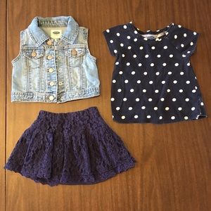 Adorable 3 piece summer outfit! Size 12-18